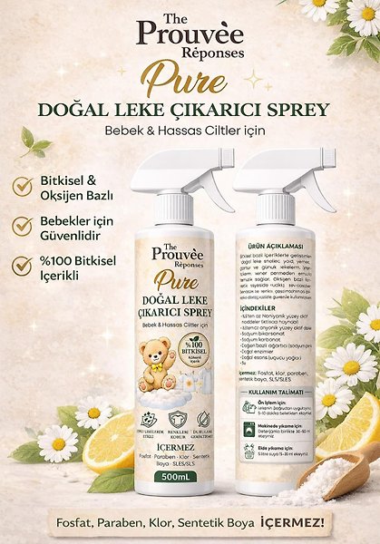 The Prouvee Reponses Doğal Leke Çıkarıcı Sprey 500ml