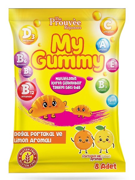The Prouvee Reponses My Gummy Multivitamin Yenilebilir Takviye Edici Gıda 8 Adet