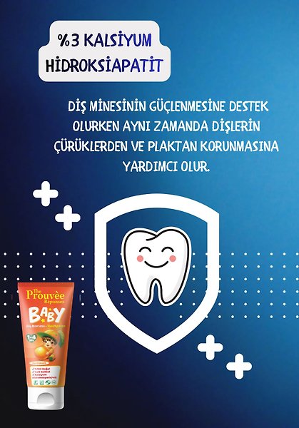 The Prouvee Reponses %100 Doğal Organik Bebek ve Çocuk Portakallı Diş Macunu 50 ml (Florürsüz)