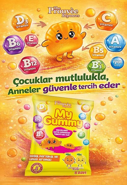 The Prouvee Reponses My Gummy Multivitamin Yenilebilir Takviye Edici Gıda 8 Adet
