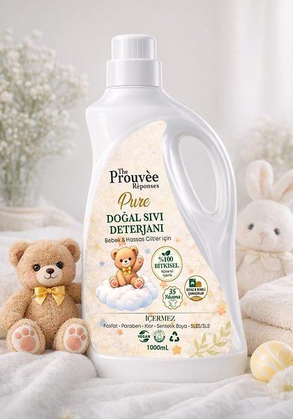 The Prouvee Reponses Bebekler Için Özel Doğal Sıvı Çamaşır Deterjanı 1000ml