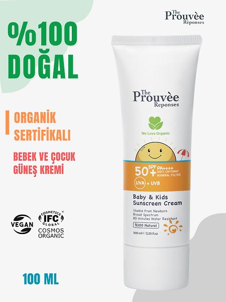 The Prouvee Reponses 50+ SPF Bebek & Çocuk Güneş Kremi 100 ml
