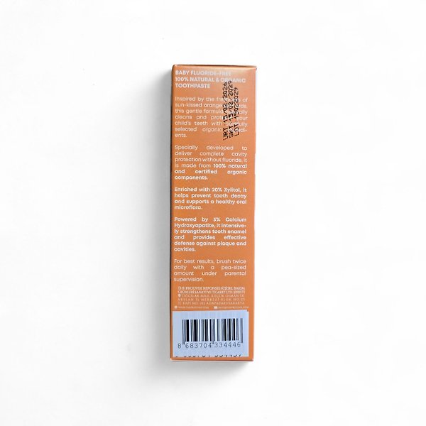 The Prouvee Reponses %100 Doğal Organik Bebek ve Çocuk Portakallı Diş Macunu 50 ml (Florürsüz)