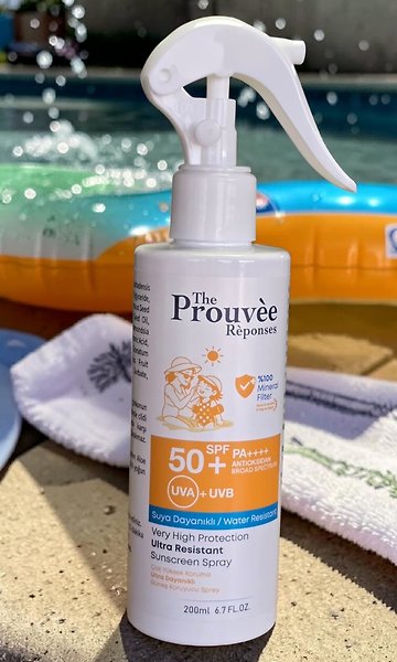 The Prouvee Reponses %100 Mineral Filtreli 50+Spf Güneş Kremi Uva+Uvb Suya Dayanıklı 200ML