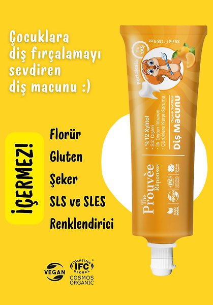 The Prouvee Reponses Çocuk Diş Macunu 35ml Portakallı
