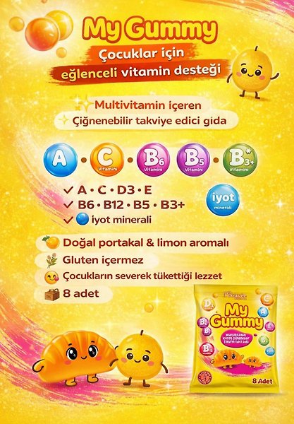 The Prouvee Reponses My Gummy Multivitamin Yenilebilir Takviye Edici Gıda 8 Adet
