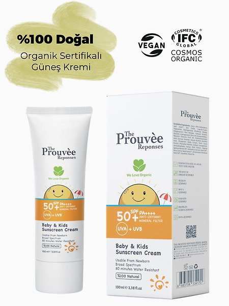 The Prouvee Reponses 50+ SPF Bebek & Çocuk Güneş Kremi 100 ml