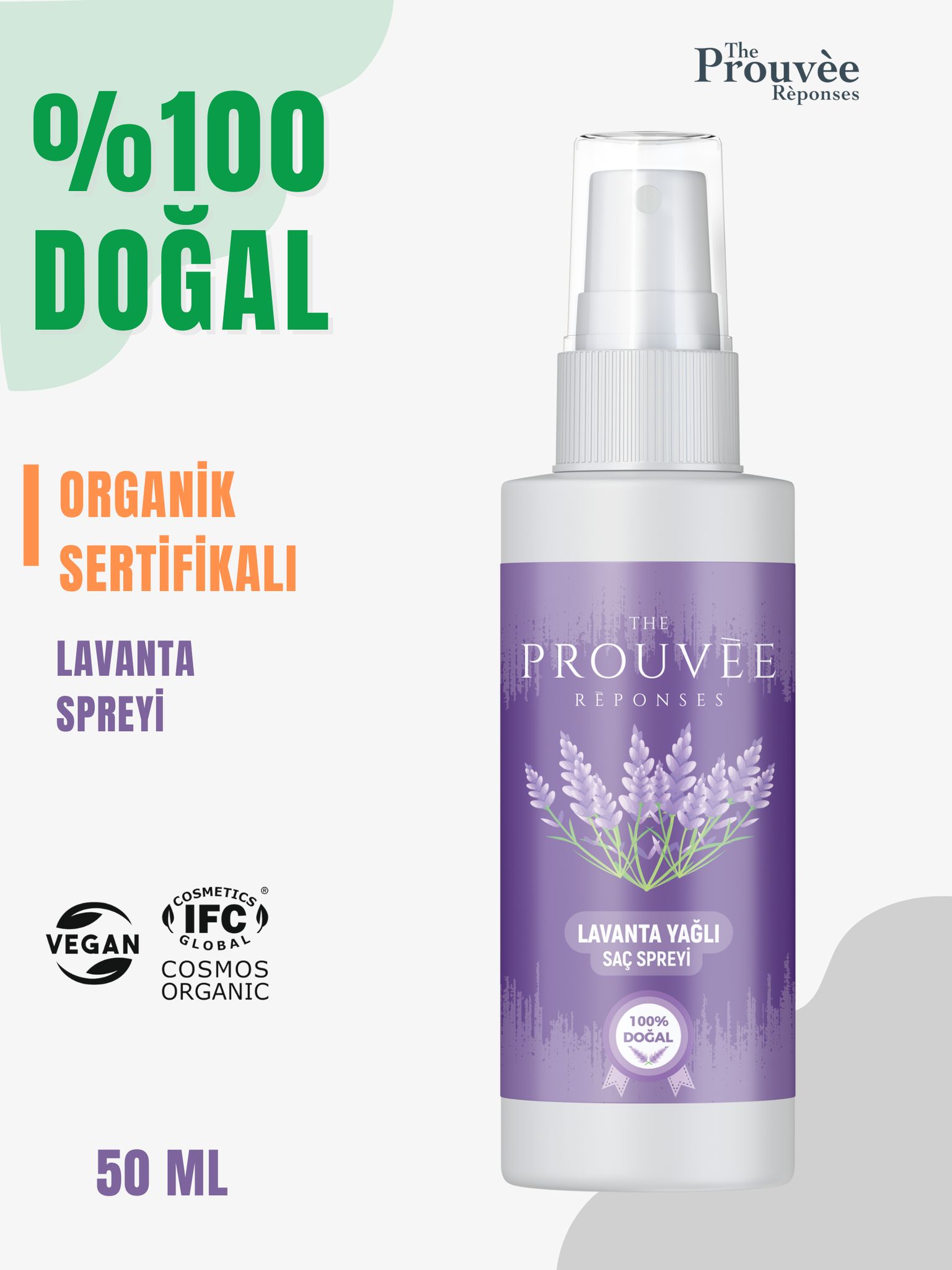 Lavanta Yağlı Saç Spreyi 50ml