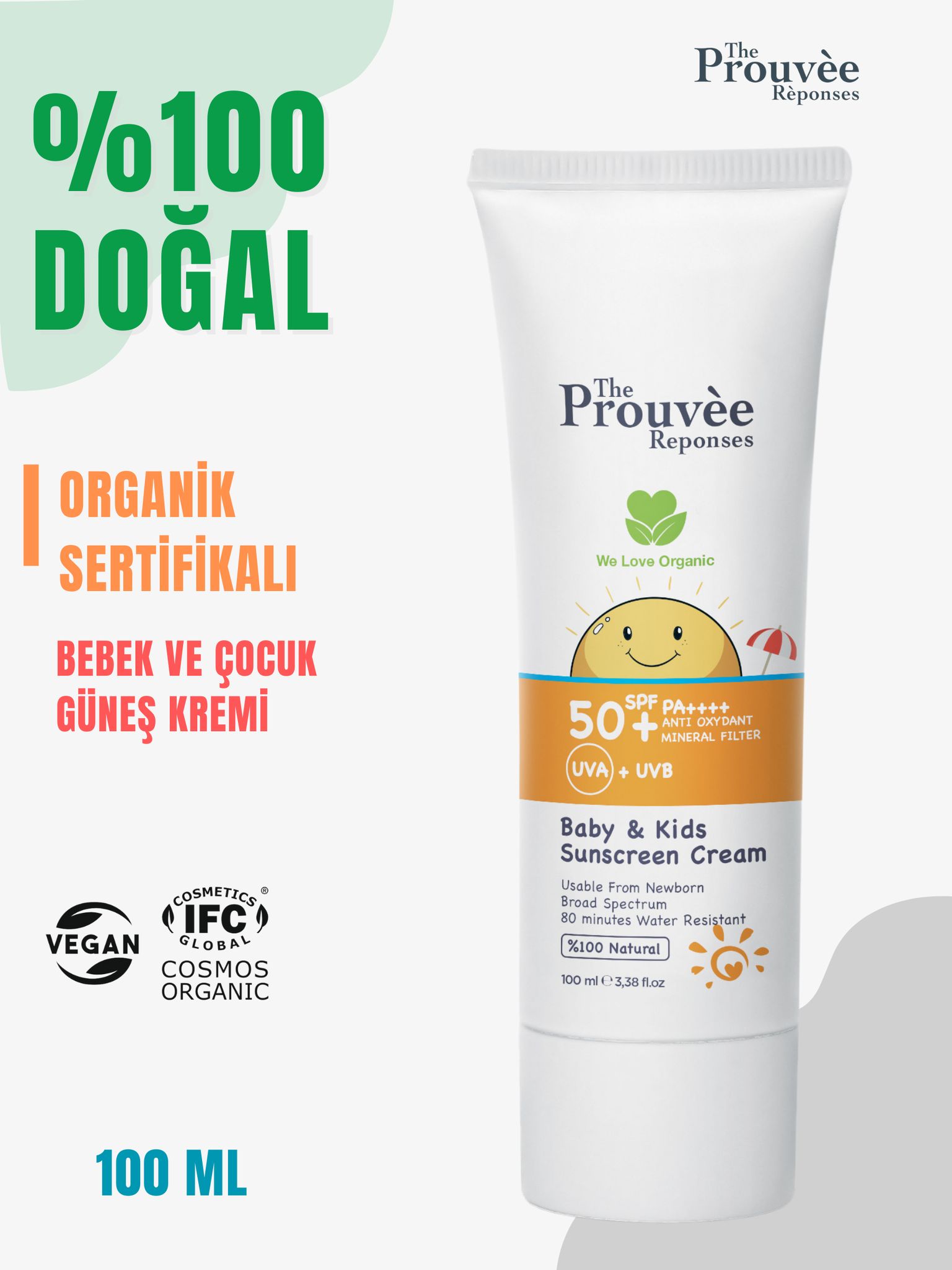 Bebek & Çocuk Güneş Kremi 50+ SPF- 100 ml