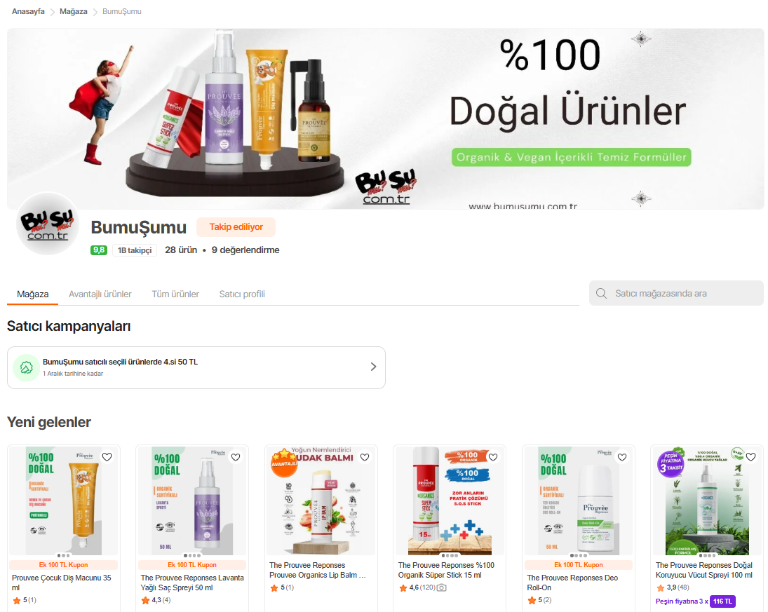 HEPSİBURADA Mağazası BumuŞumu