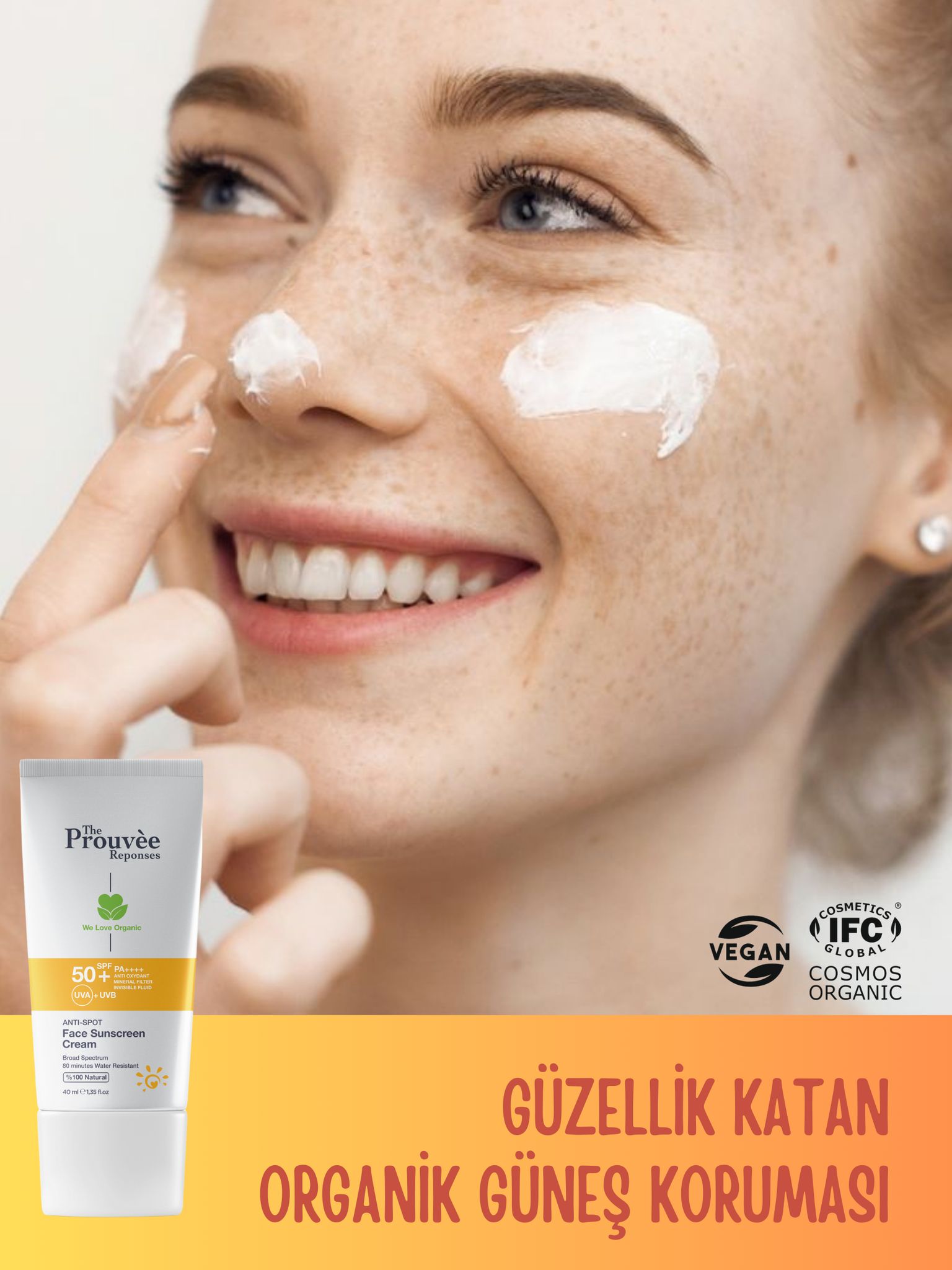 Leke Karşıtı Yüz Güneş Kremi 50+SPF 40ml