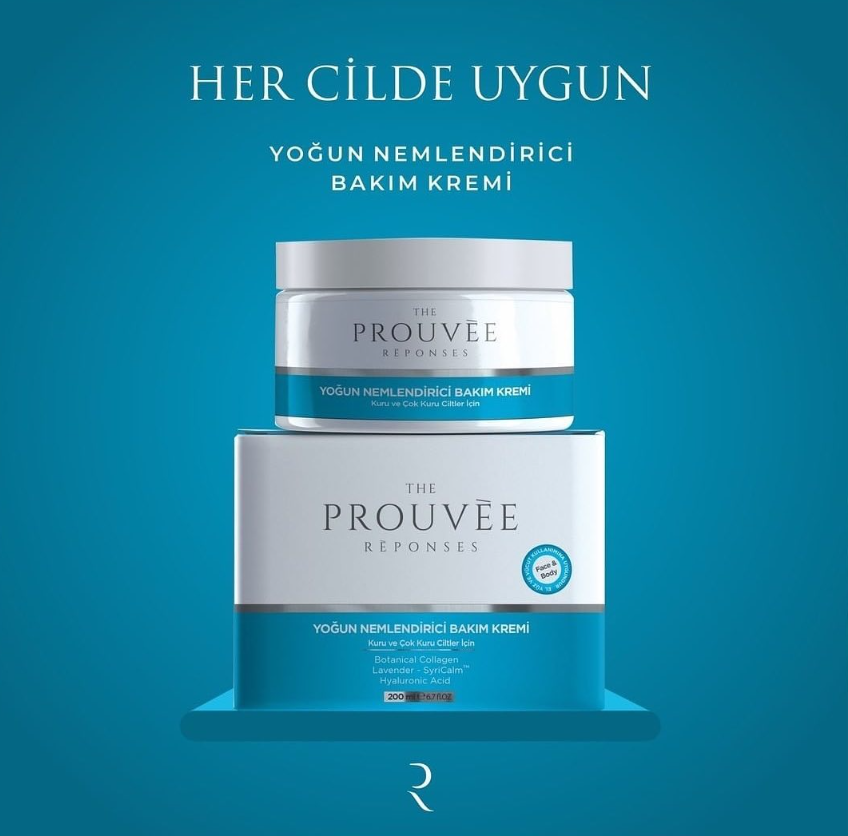 The Prouvee Reponses Yoğun Nemlendirici Bakım Kremi 200ML Collagen Ceramide Hyaluronik Asid Lavanta