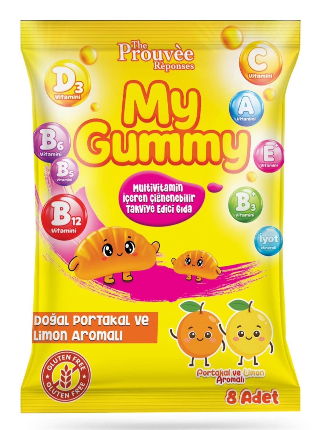 The Prouvee Reponses Prouvee My Gummy Multivitamin Yenilebilir Takviye Edici Gıda 8 Adet