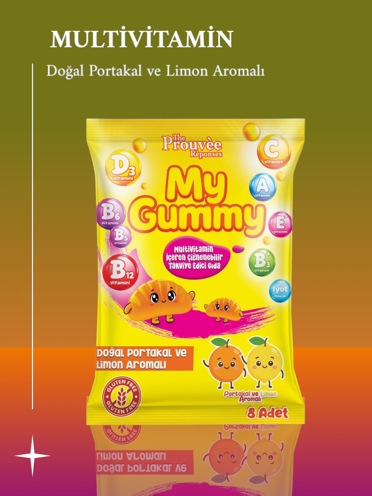 The Prouvee Reponses Prouvee My Gummy Multivitamin Yenilebilir Takviye Edici Gıda 8 Adet