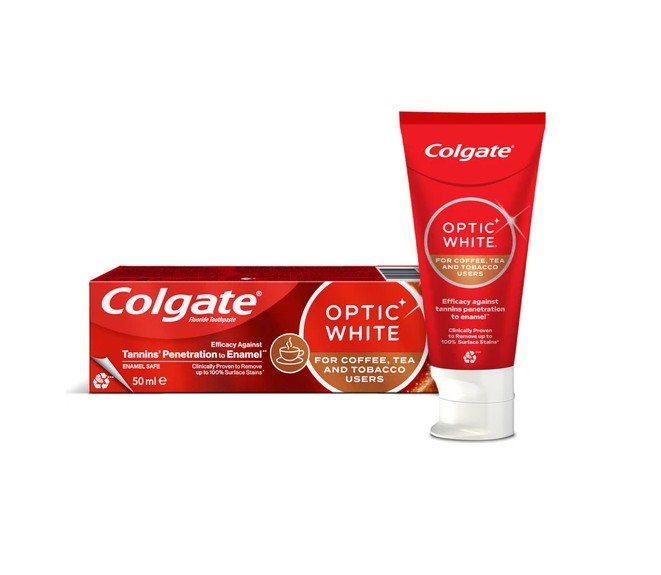Colgate Optic White Kahve, Çay ve Tütün Kullanıcıları Için Diş Macunu 50 ml 2 Adet