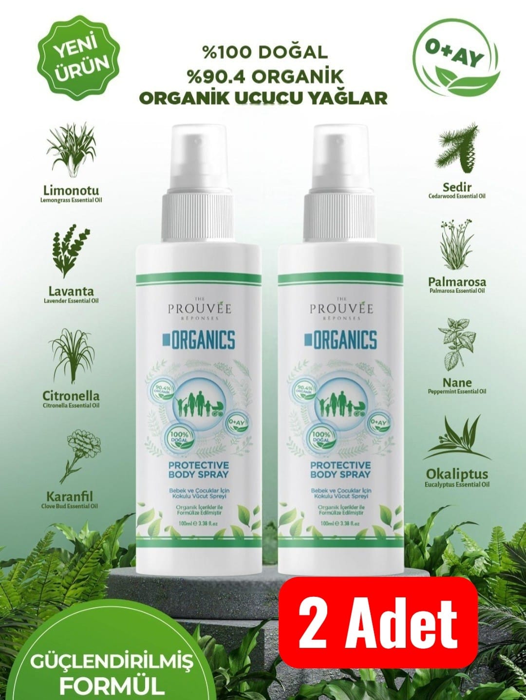 2'li The Prouvee Reponses Koruyucu Vücut Spreyi 100ml